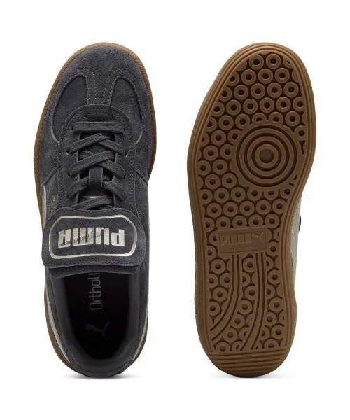 Мужские кроссовки PUMA Palermo Premium Metallic серые — фото 4