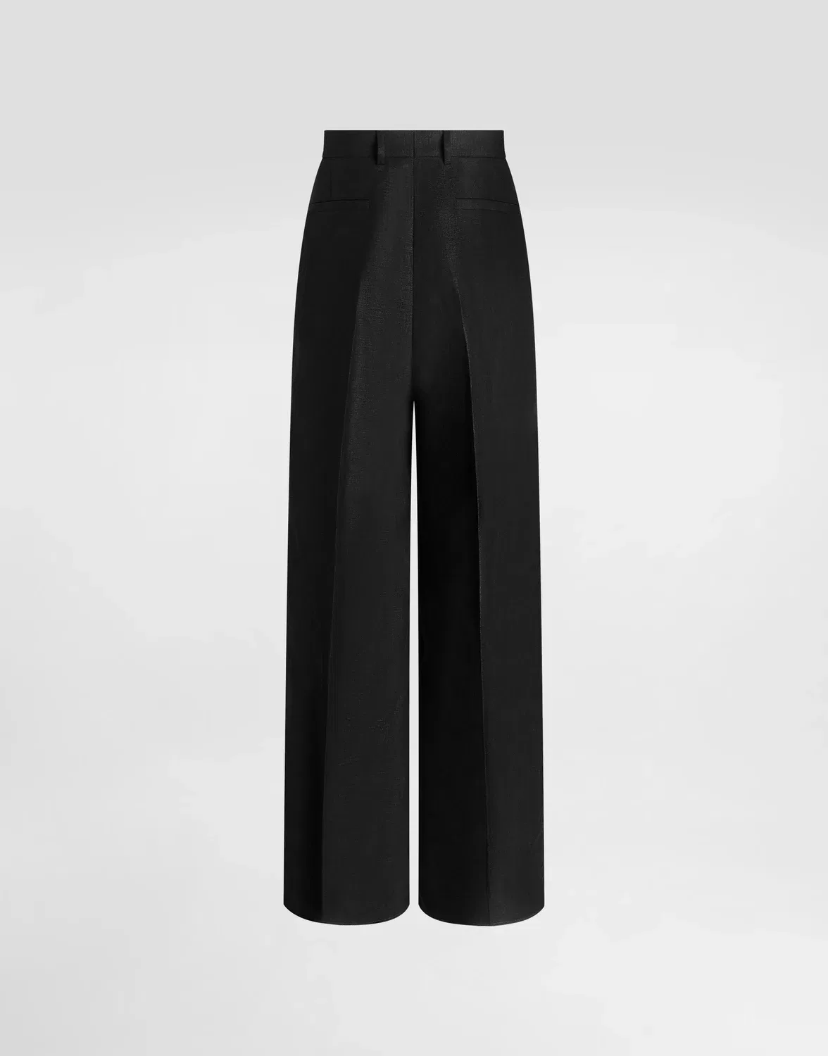Однобортный костюм из льняного полотна DOLCE & GABBANA, черный — фото 4
