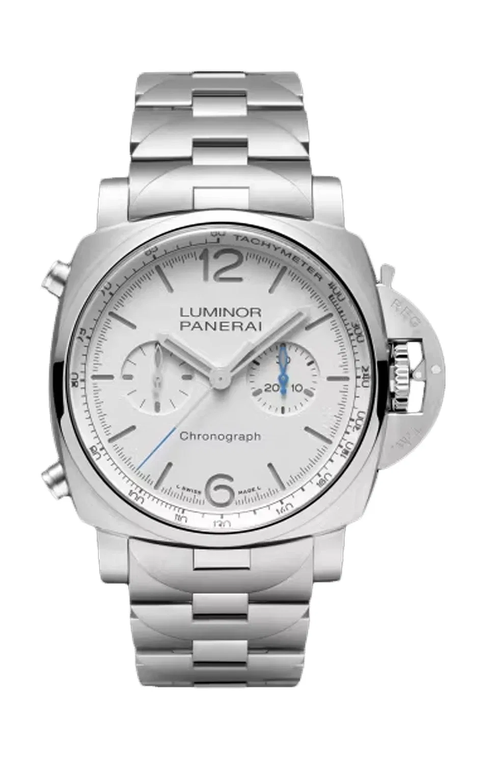ЛЮМИНОР ХРОНОГРАФ 44 ММ - PAM01548 PANERAI, серебряный