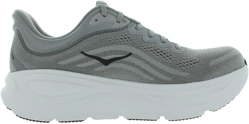 Мужские беговые кроссовки HOKA Bondi 9, серый — фото 2