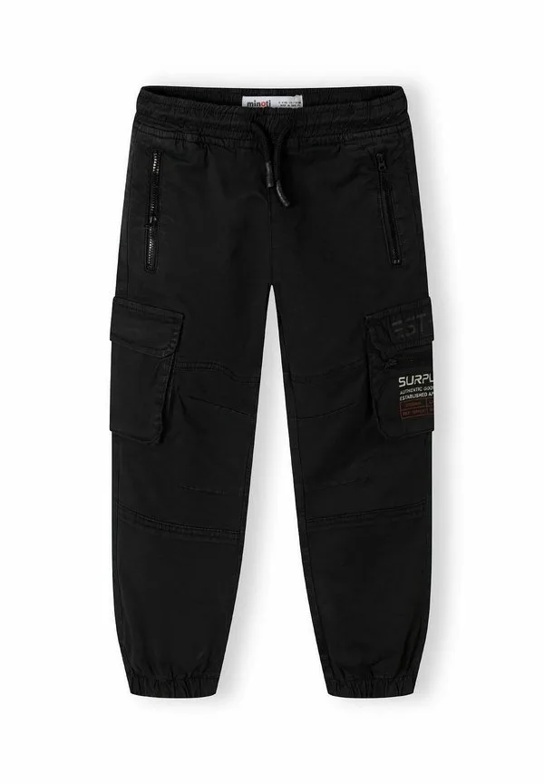 Практичные брюки-карго с эластичным поясом Minoti, Black — фото 2