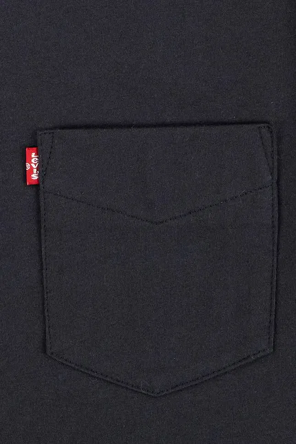 Футболка детская с карманом Sunset Pocket Tee Levi's, черный — фото 3