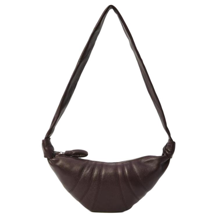 

Lemaire Кожаная сумка-кроссбоди Croissant Cow Small для женщин, коричневая
