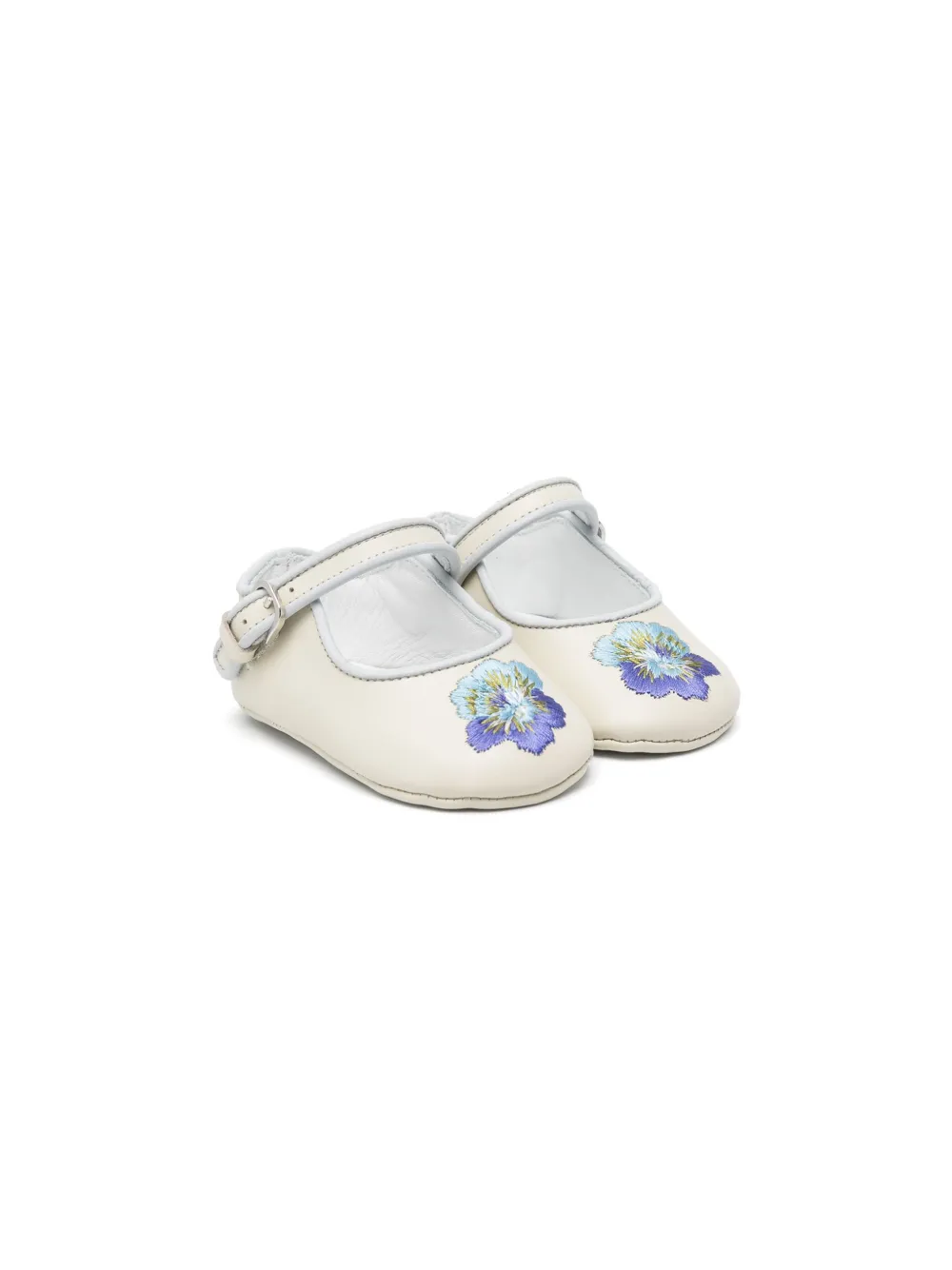 

Балетки с цветочной вышивкой ETRO KIDS, нейтральный