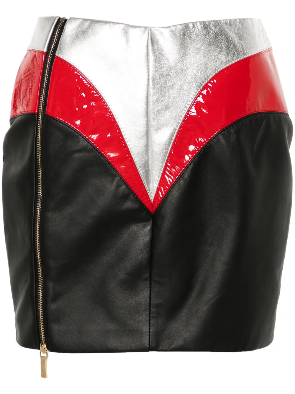 

Кожаная юбка мини MITILIANE COUTURE, черный