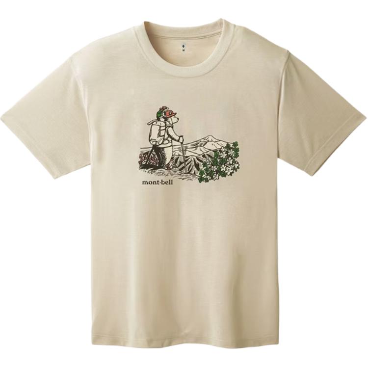 

Футболка Unisex быстросохнущая MONTBELL, слоновая кость