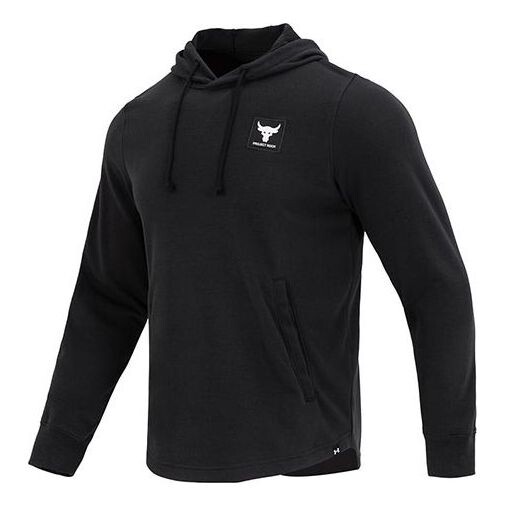 

Толстовка pjt rock terry hoodie 'black' Under Armour, черный