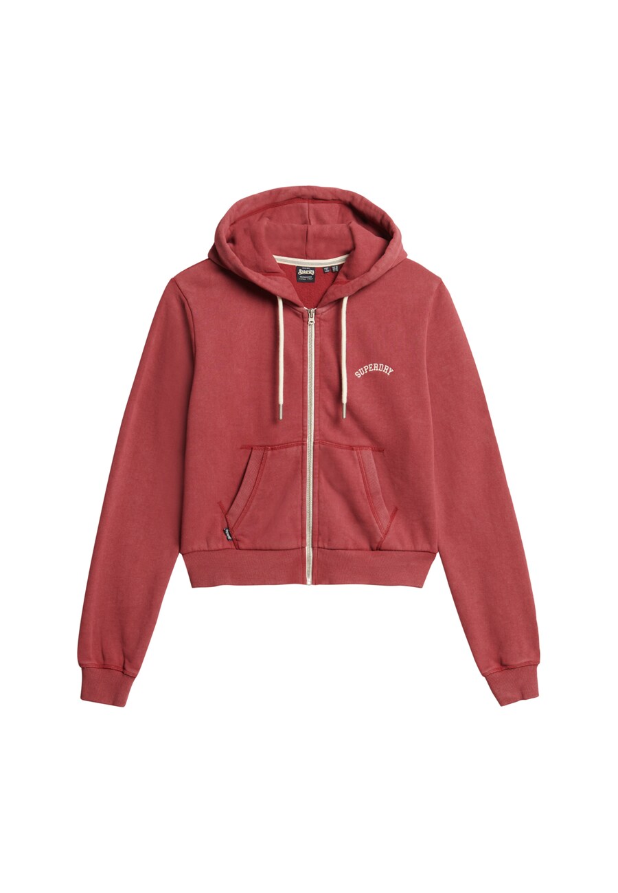

Худи с капюшоном на молнии Superdry Essential, Burgundy