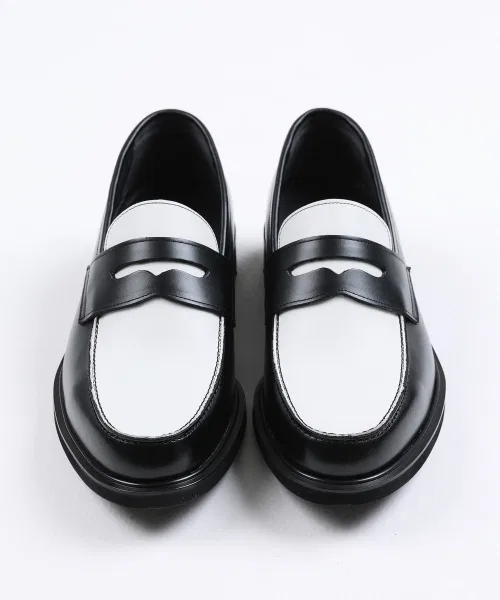 Мужские лоферы BRENOWELT Luca White Combi Penny Loafers 919 — фото 2