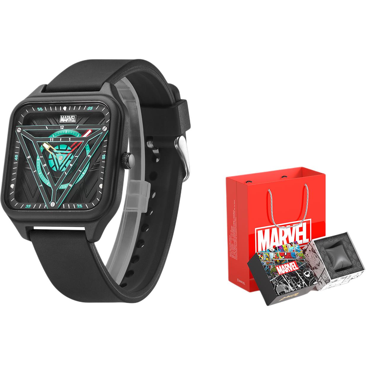 

MARVEL Часы Iron Man Series Quartz Movement Silicone Strap Watch Unisex White Dial