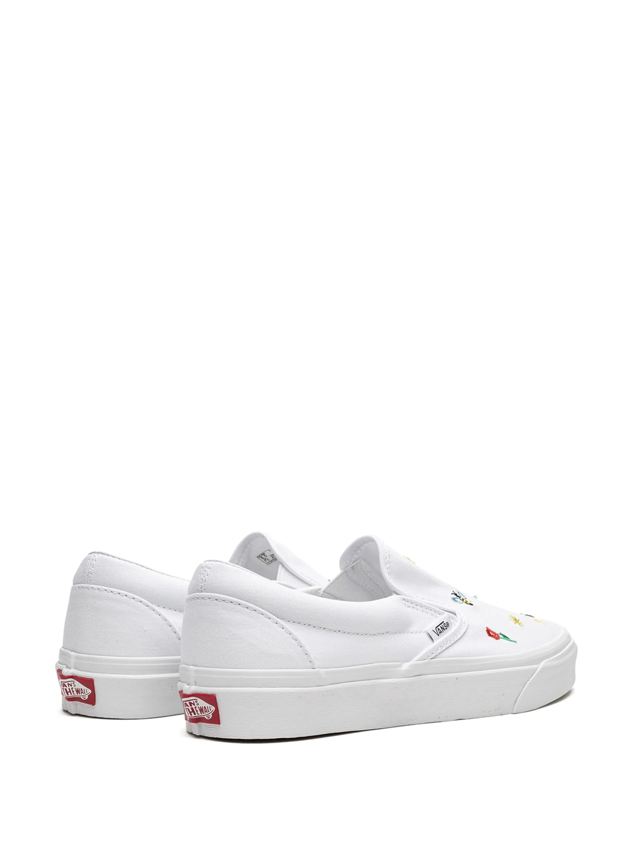 Слипоны Classic Slip-On Garden Party Vans, белый — фото 3