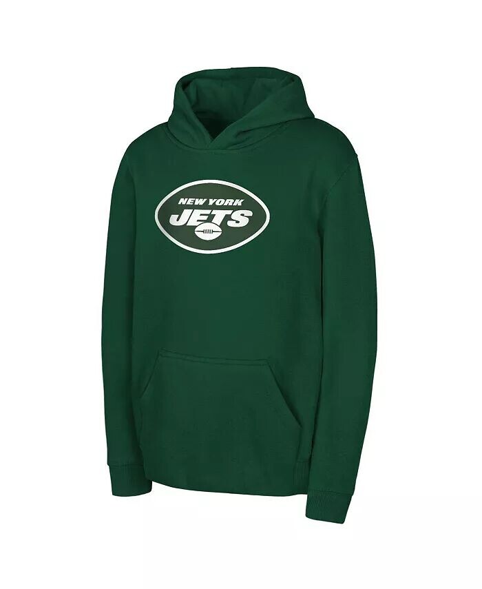 

Толстовка с капюшоном и логотипом команды New York Jets для больших мальчиков и девочек зеленого цвета Outerstuff