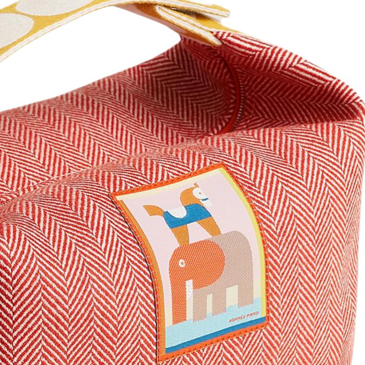 Шерстяная дорожная сумка для хранения Women's Debris Color HERMES, box not included — фото 4