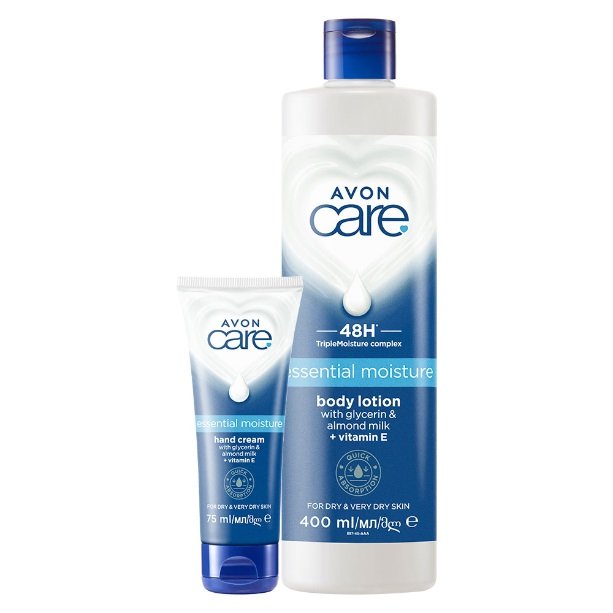 

Avon Care Essential Moisture Set [Бальзам для тела 400 мл + Крем для рук]