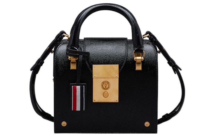 

THOM BROWNE Кожаная сумка через плечо, мини-кроссбоди женская black