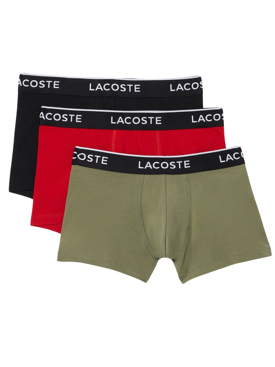 

Боксерские шорты LACOSTE Casualnoirs, цвет Olive/Dark red/Black