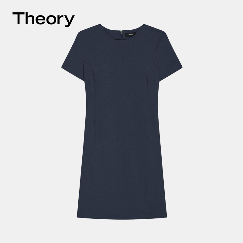 

Платье Theory с короткими рукавами, темно-серый
