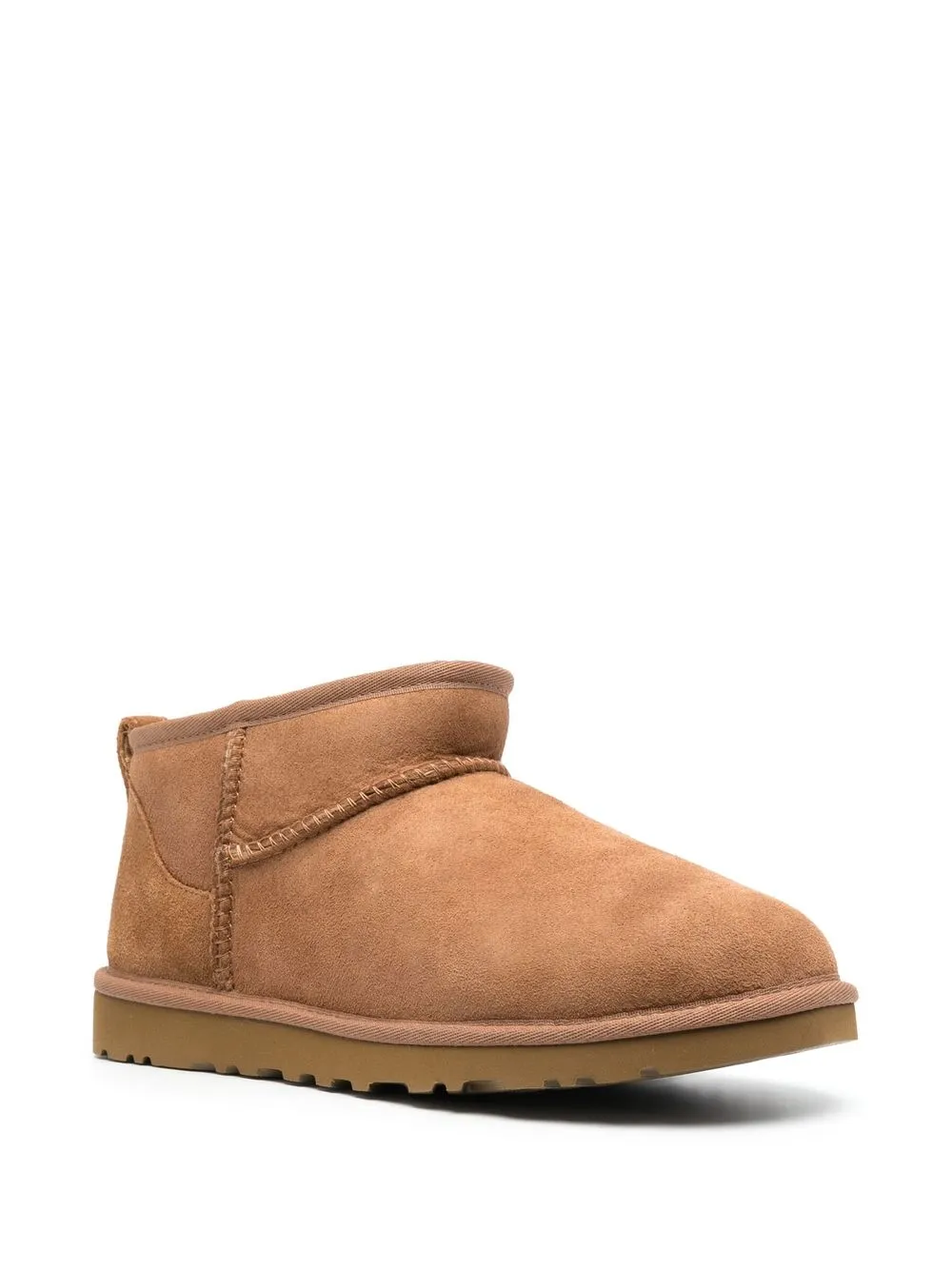 Угги мужские UGG Ultra Mini замшевые короткие, коричневый — фото 2