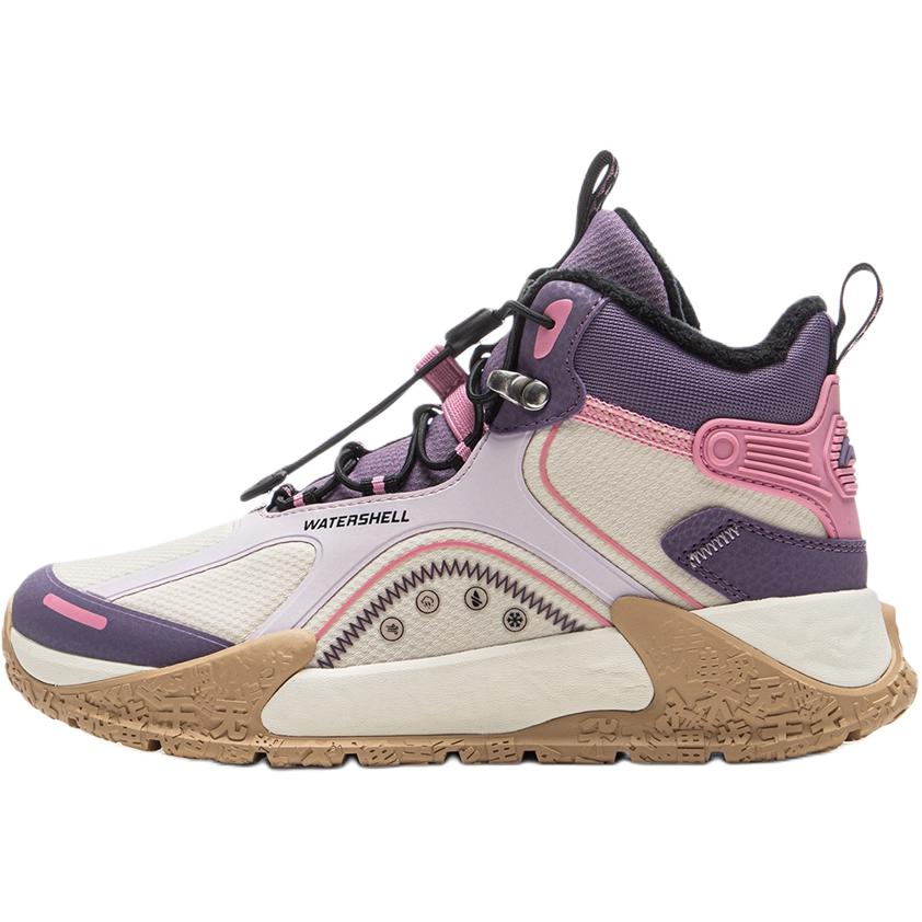 

Износостойкие и водонепроницаемые высокие детские уличные кроссовки beige kids LINING YOUNG, бежевый