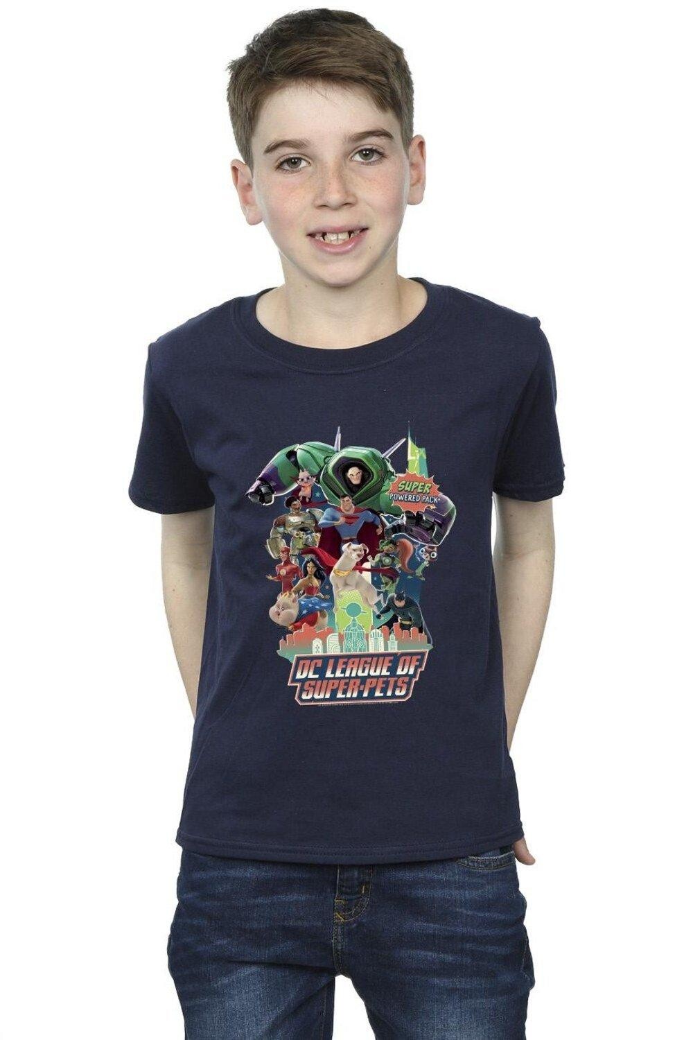 

Футболка DC League Of Super-Pets Super Powered Pack DC Comics, темно-синий