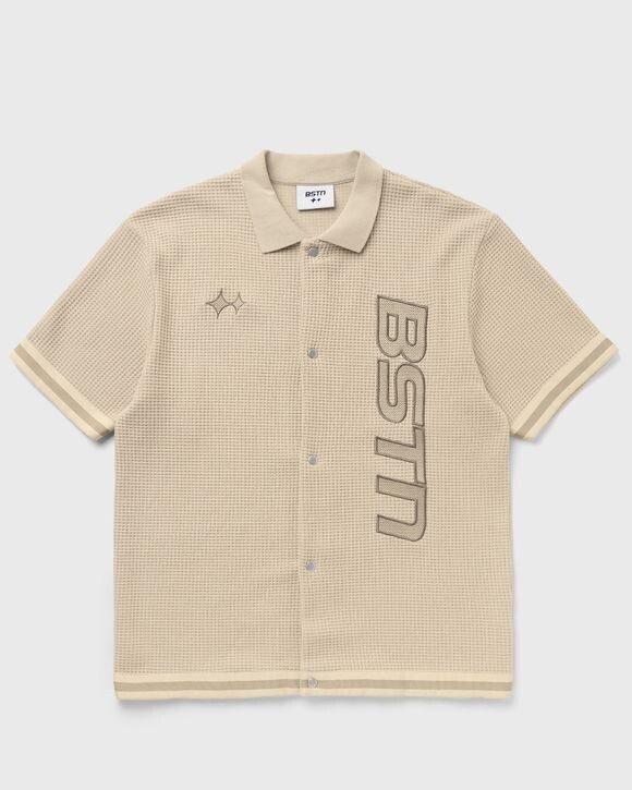 

Рубашка Bstn Brand Warmup Waffle Light Polo Shirt, бежевый