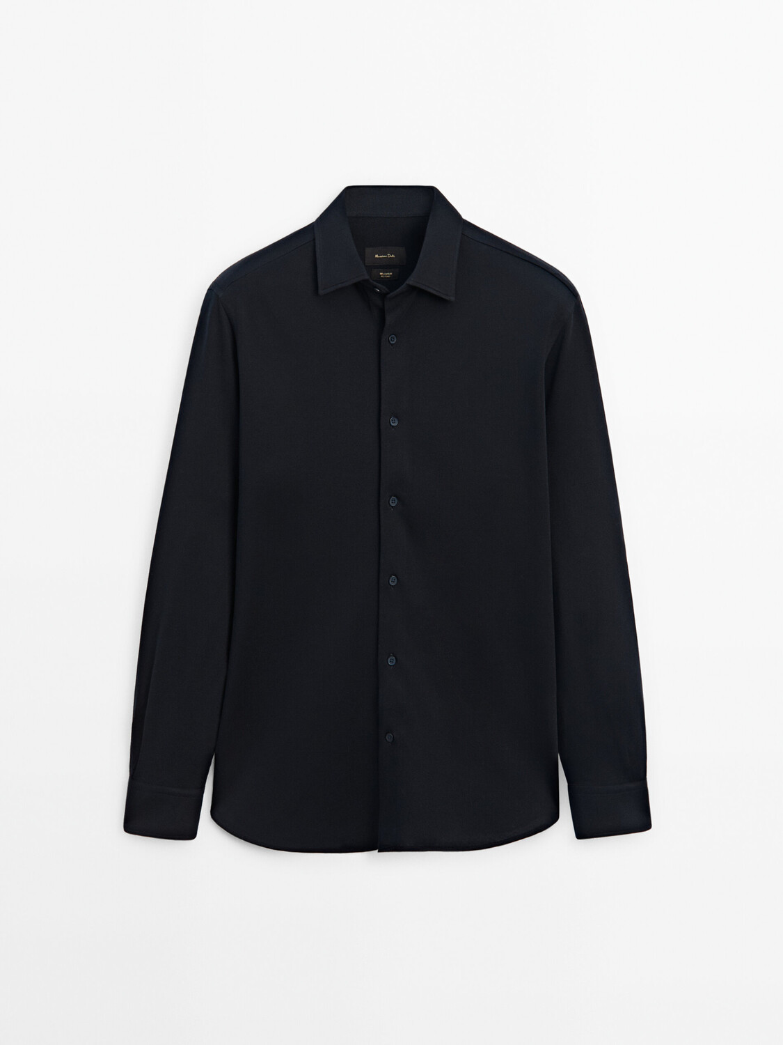 

Рубашка из 100% плотной хлопковой ткани. Massimo Dutti, синий