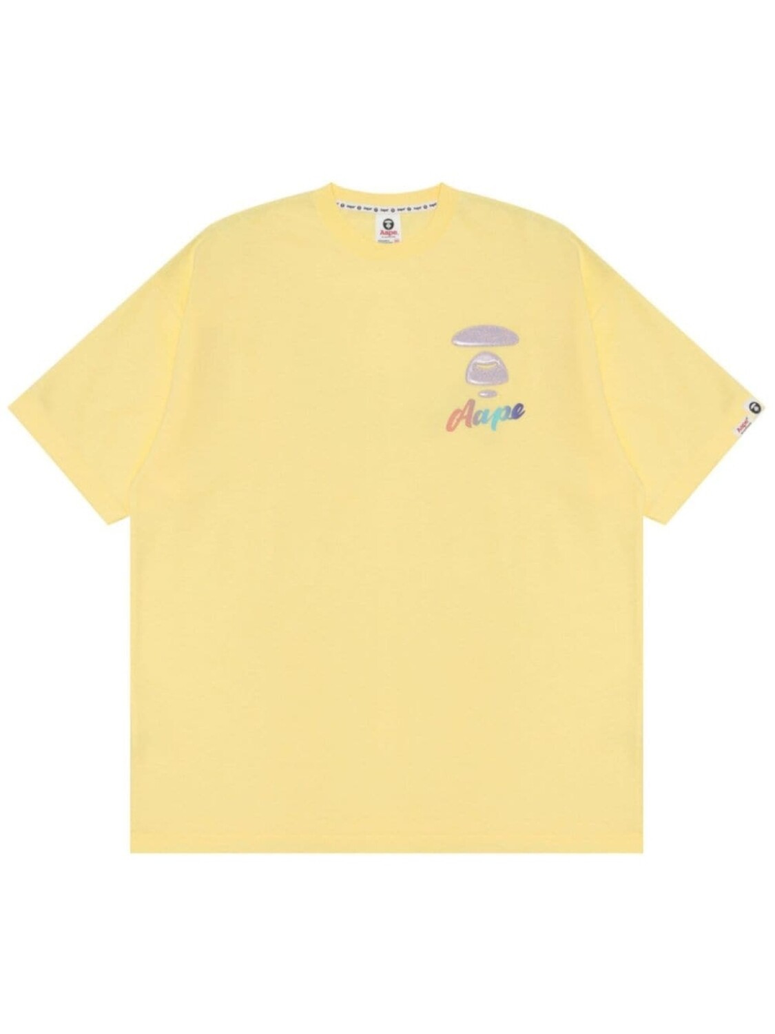 

Футболка с логотипом AAPE BY *A BATHING APE, желтый