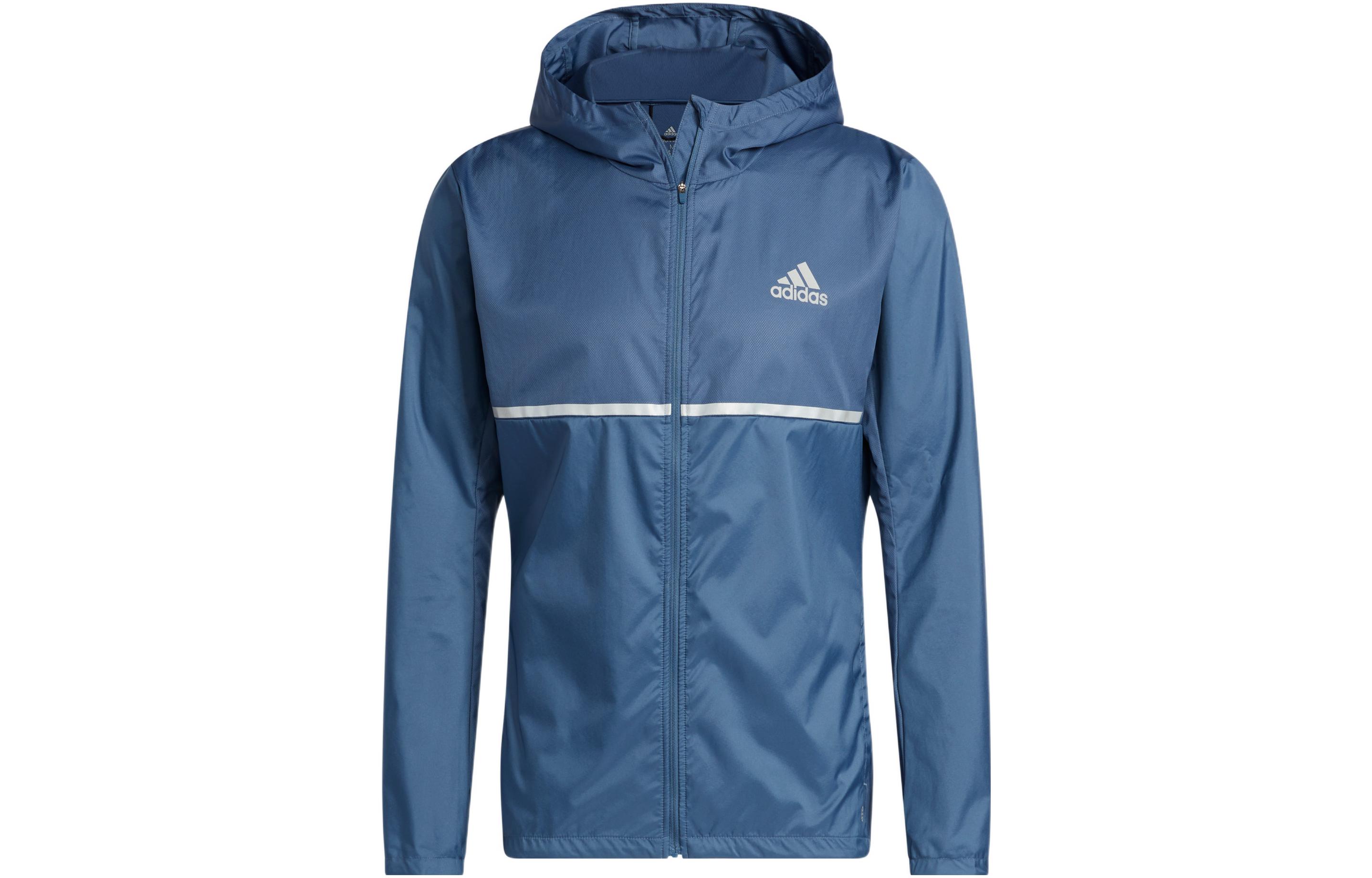 

Adidas With AdiClub Own The Run Jacket, Wonder Asphalt Gray
