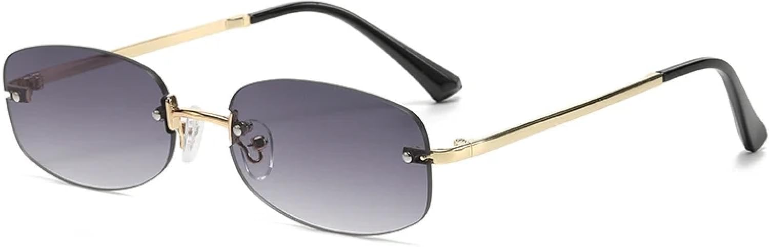 

Солнцезащитные очки с защитой от УФ-излучения UV400 | Легкая оправа | Для женщин и мужчин | Для занятий спортом на открытом воздухе и вождения DSVIGF, Gold Gradient Grey