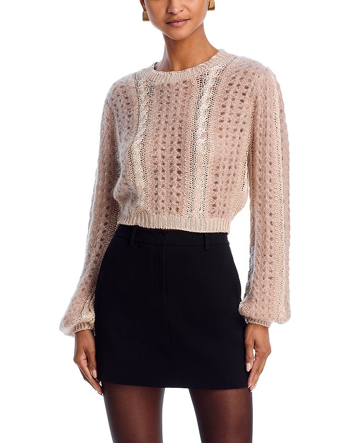 

Femme Mixe вязаный свитер с косами FRAME, слоновая кость/кремовый