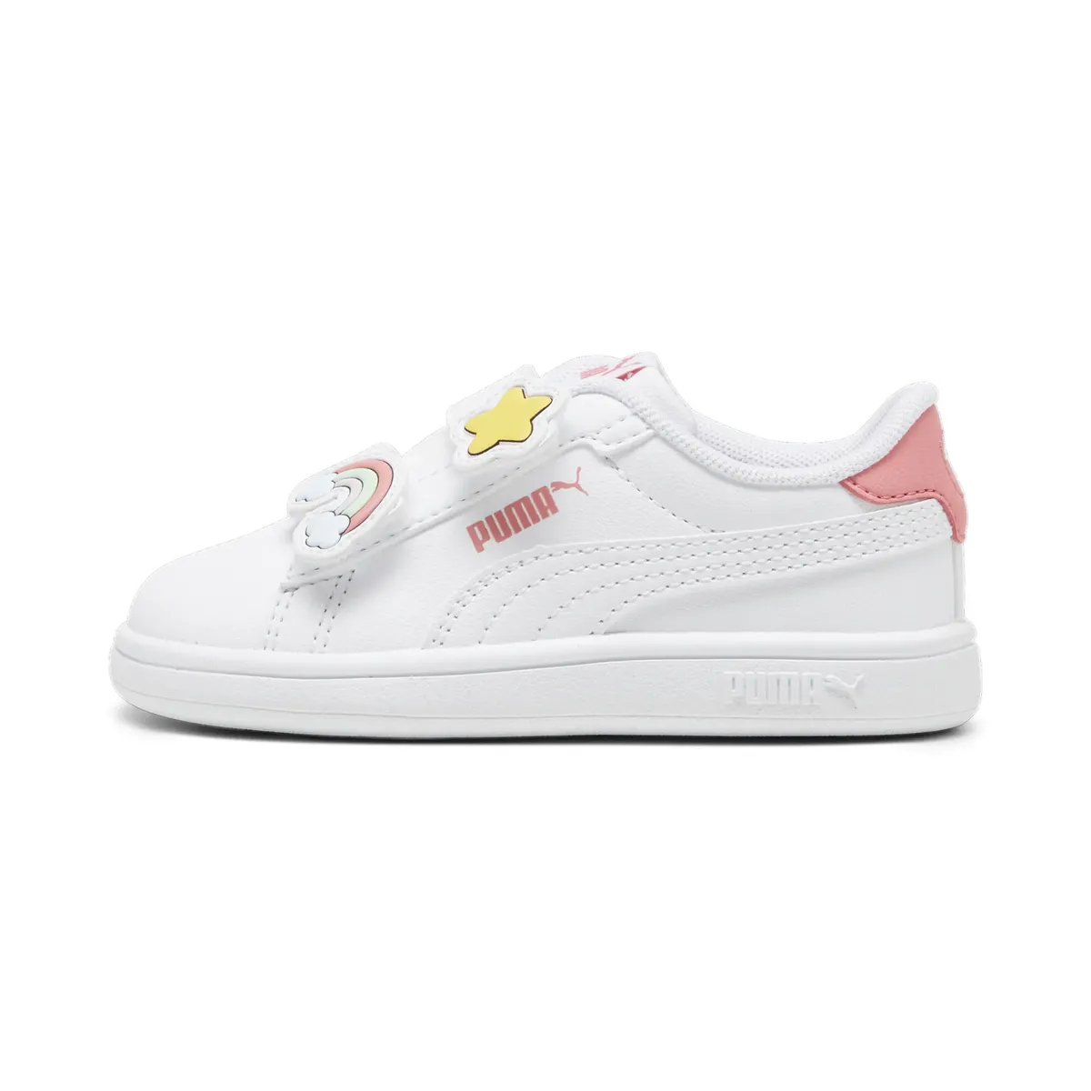 Кроссовки PUMA "Кроссовки с значками PUMA Smash 3.0 для девочек", белый — фото 3