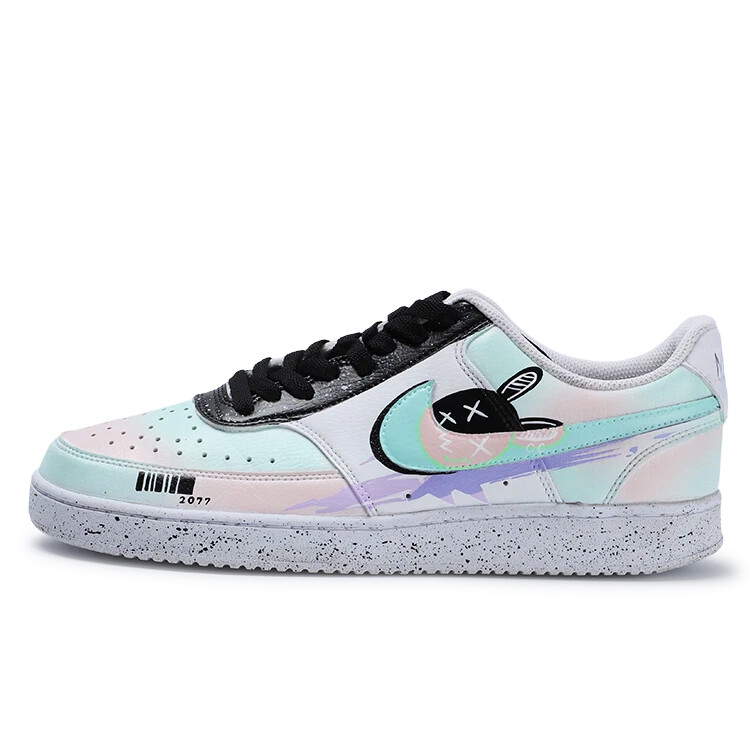 

Кроссовки Nike Court Vision 1 Skateboarding Shoes Unisex Low-top Green, белый