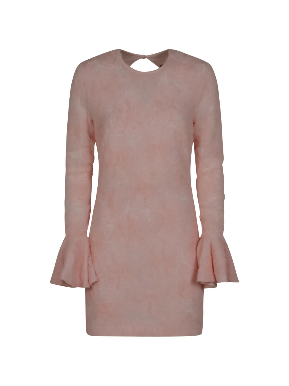 

Мини-платье с открытой спиной и рукавами-клеш Rotate Birger Christensen, розовый