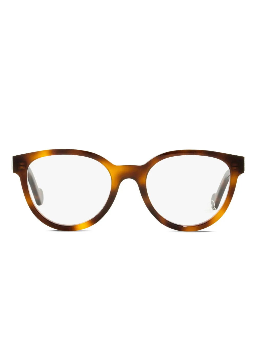 

Очки в овальной оправе Moncler Eyewear, коричневый