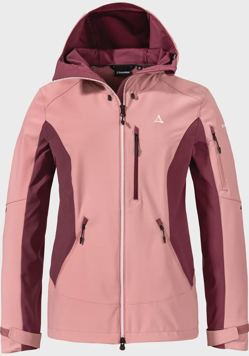 

Куртка Schöffel для улицы "Softshell Jacket Matrei L", с капюшоном, розовый