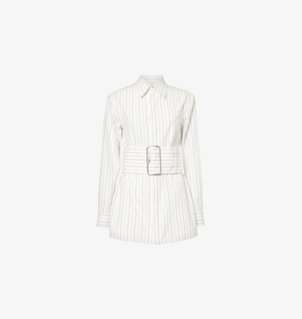 

Платье-Рубашка из хлопка в полоску с длинными рукавами Burberry, мультиколор