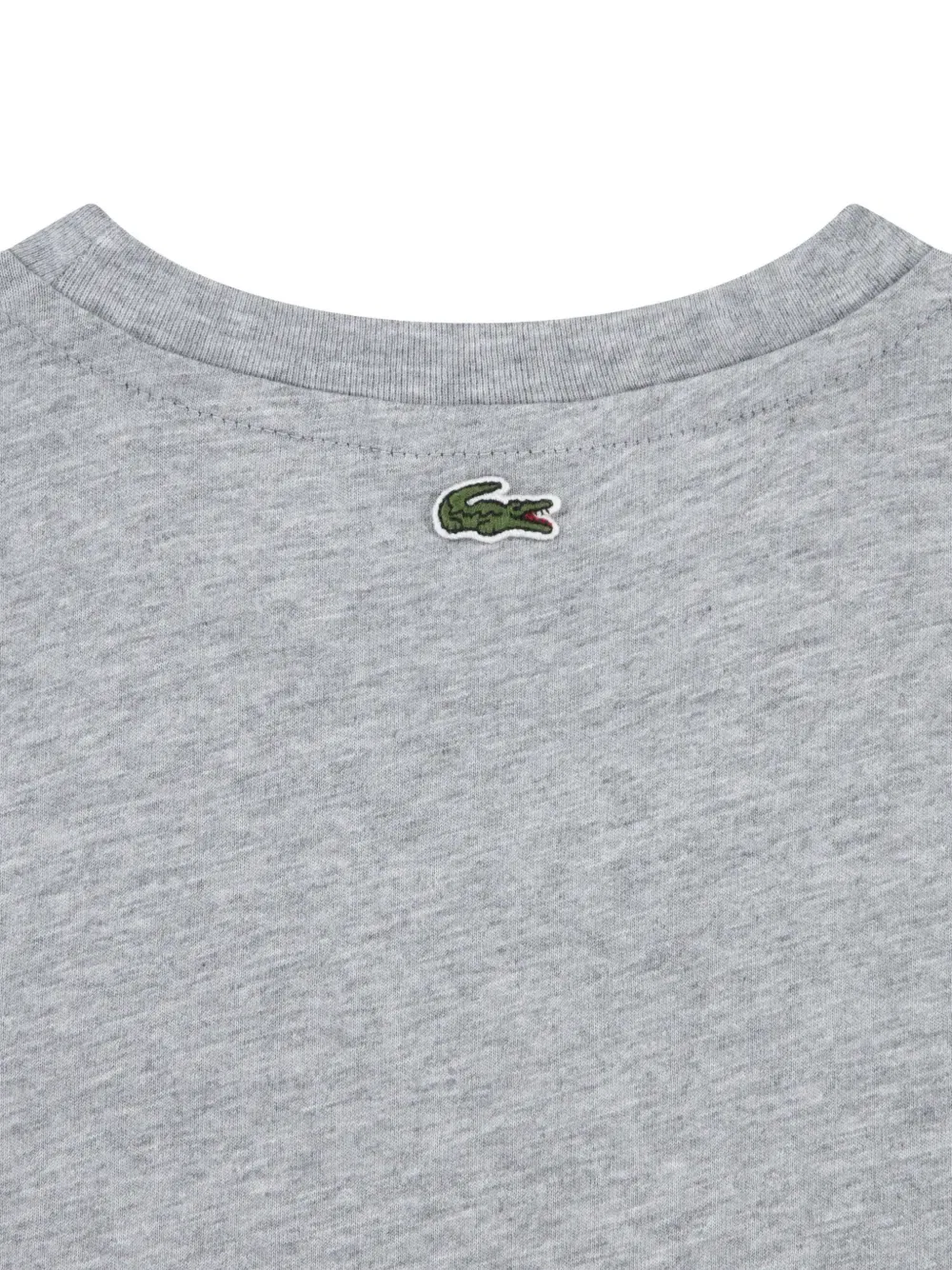 Футболка с аппликацией логотипа Lacoste Kids, серый — фото 3