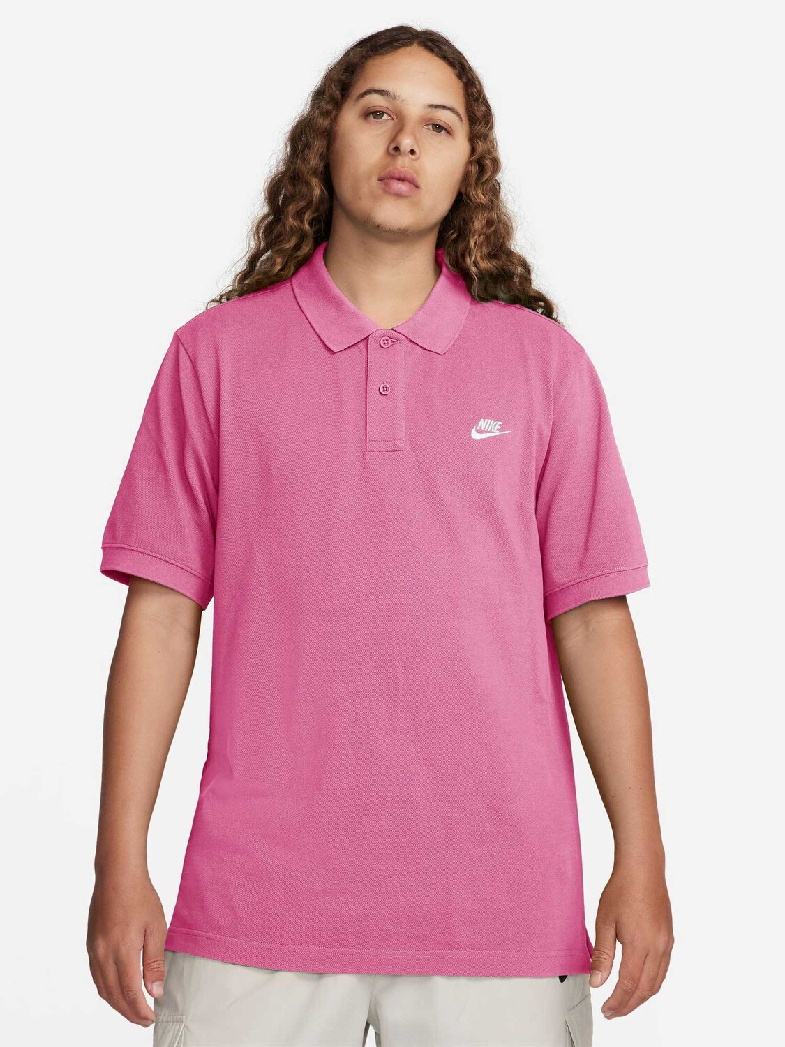 

Футболка Nike M NK CLUB SS POLO PIQUE, розовый