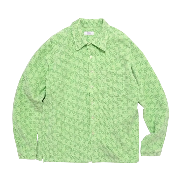 

Рубашка ERL Straight Hem 'Green', зеленый
