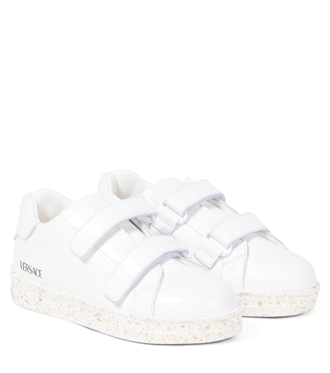 

Детские кожаные кроссовки Versace Kids, Optical White