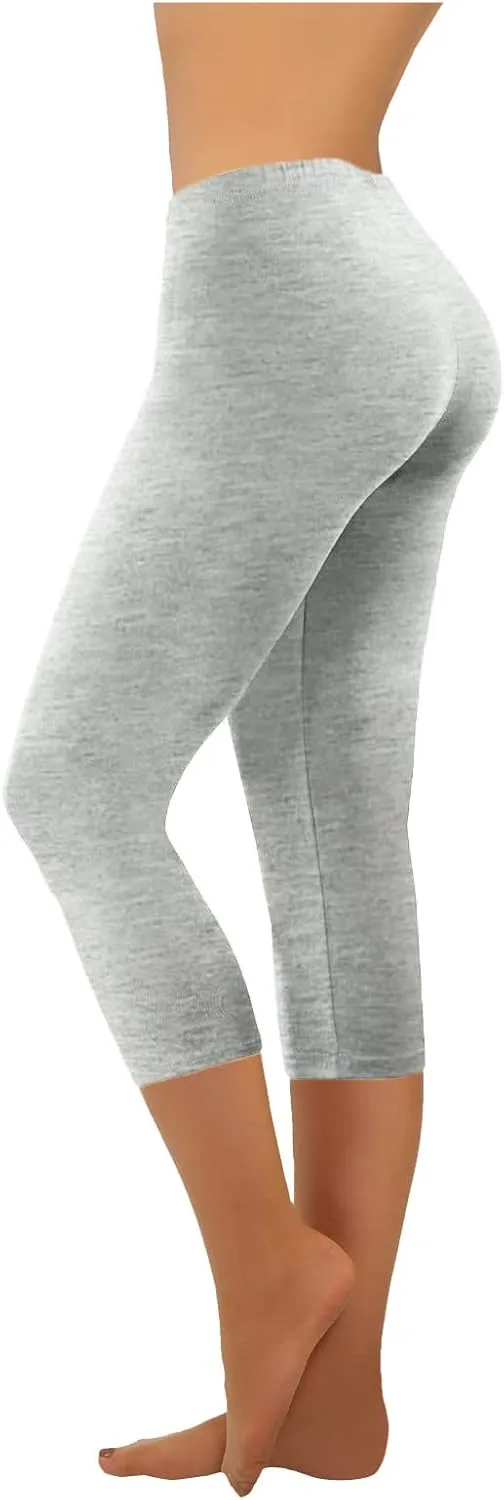 

NATHGAM Женские капри-штаны для йоги, высокие, однотонные