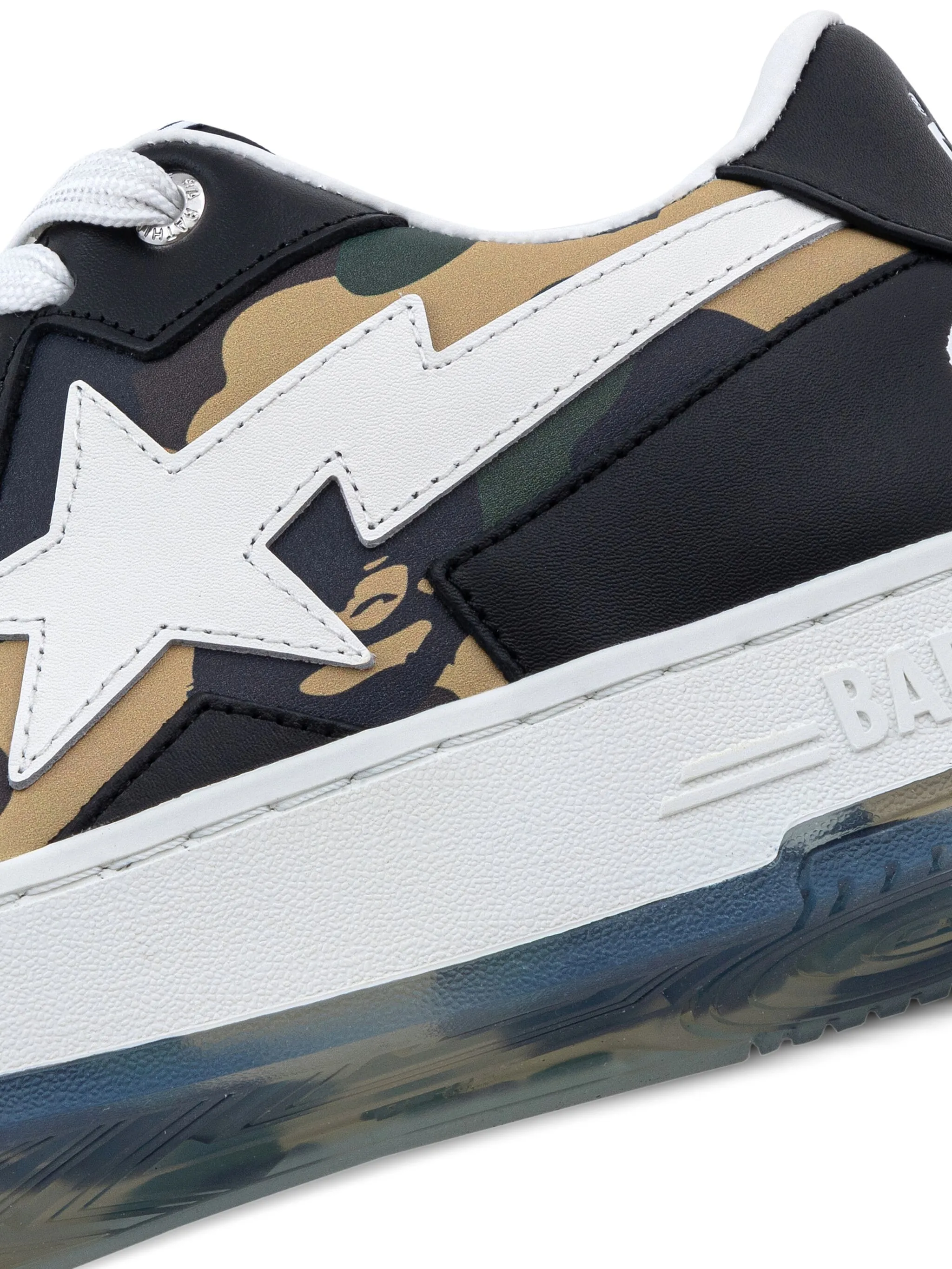 Кроссовки BAPE STA с камуфляжным принтом A Bathing Ape, черный — фото 4