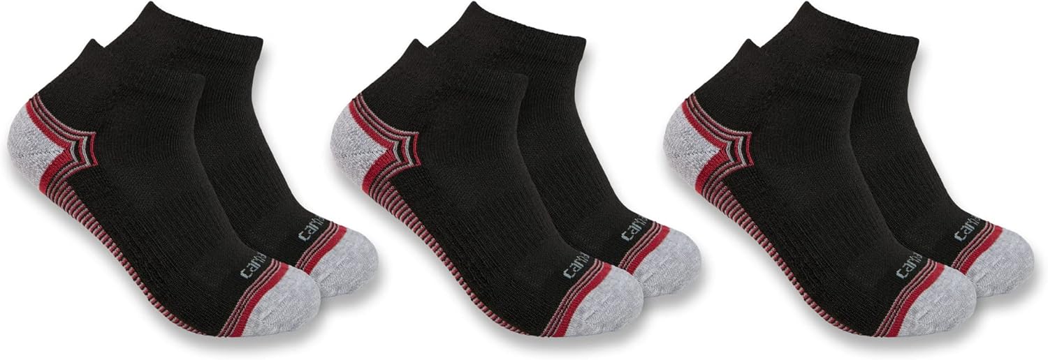 

Carhartt Women's SL6403W женские носки Force Midweight Low Cut, 3 пары, Black