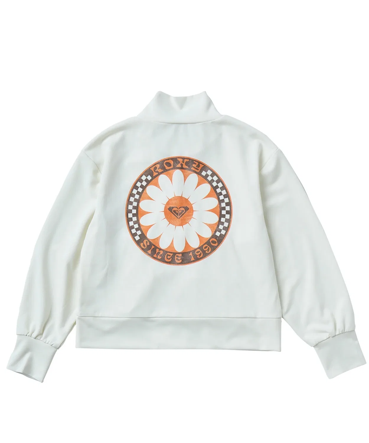 Рашгард детский с zip-застежкой Roxy MINI WILD FLOWER ZIP, полиэстер, черный — фото 2