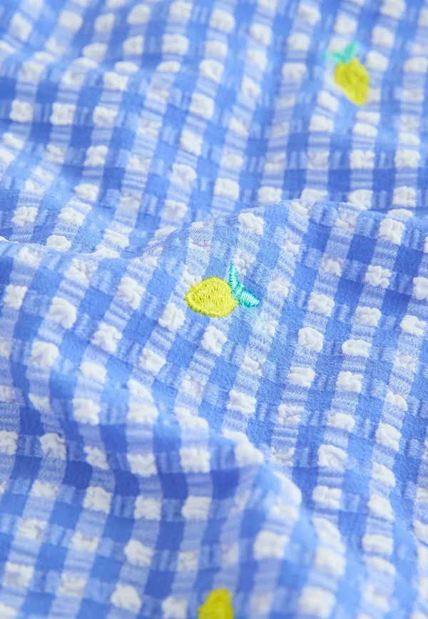 Купальник Next, Blue White Gingham Lemon — фото 2