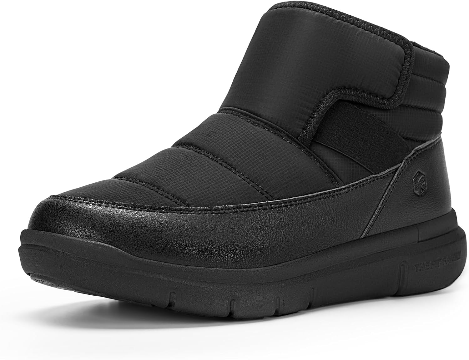 

Мужские зимние ботинки FitVille для мужчин с широкой посадкой, водоотталкивающие, снежные, легкие, утепленные мехом, черный