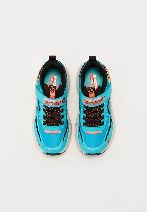 Кроссовки mega craft 4k Skechers, Turquoise/Black/Neon Coral — фото 4