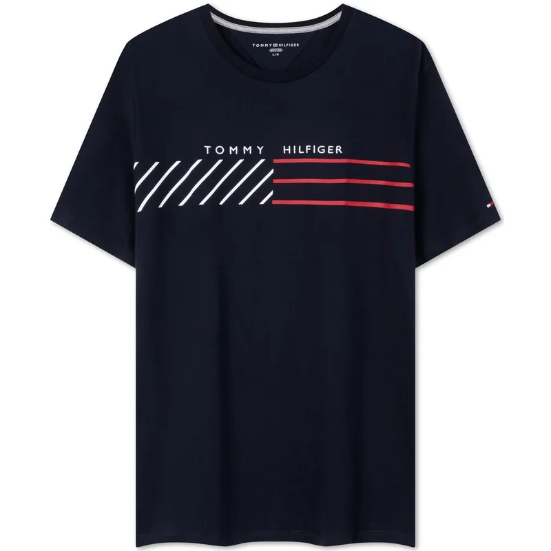 Футболка мужская с круглым вырезом Tommy Hilfiger, темно-синий FAP