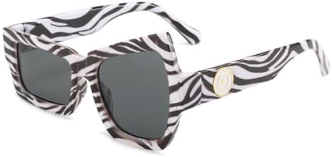 

Обычные забавные солнцезащитные очки для женщин, модные, для вечеринок, уличной моды, защита от УФ-излучения UV400, уникальные очки с индивидуальным стилем MTZJH, Leopard Gray