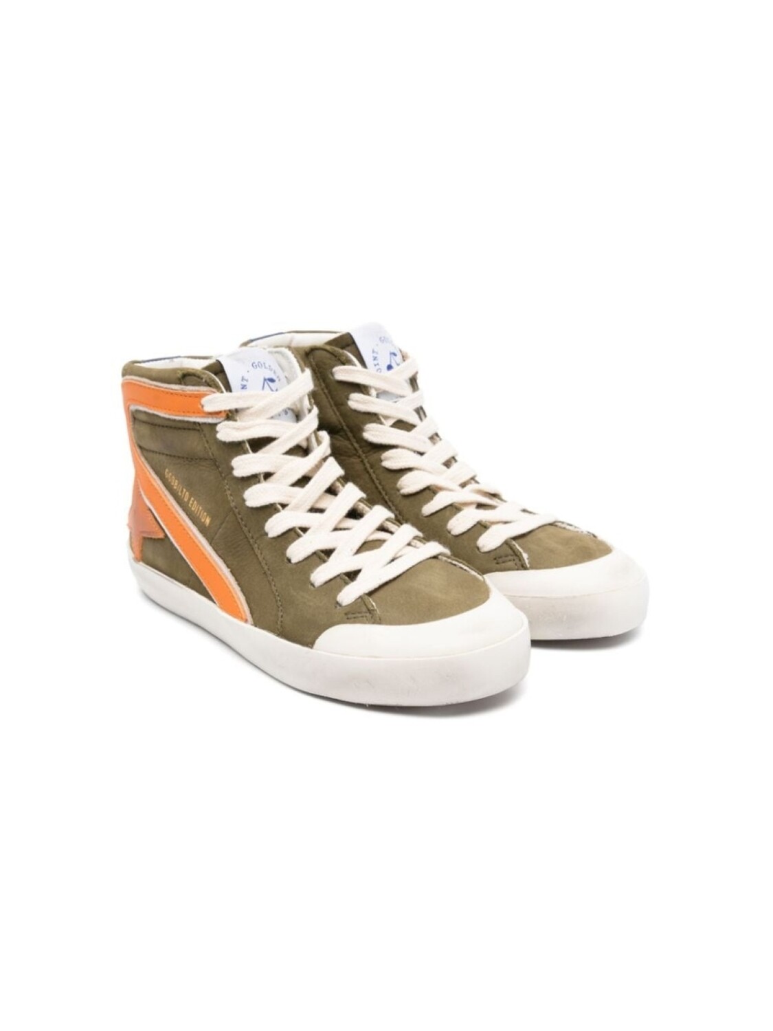 

Golden Goose Kids кроссовки со звездами, зеленый